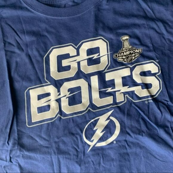 Fanatics NHL men’s size xl go bolts short sleeve tee tshirt in blue - Picture 7 of 8